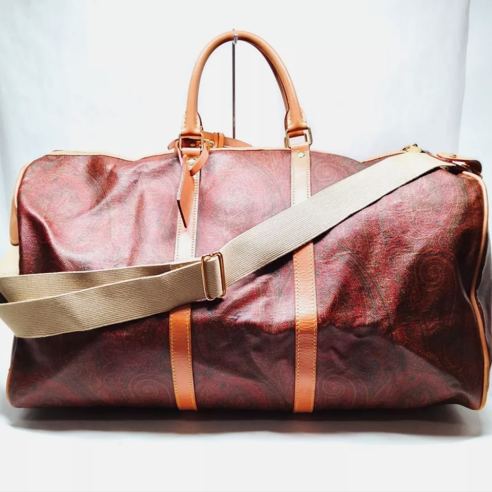 Etro Boston bag Brown PVC